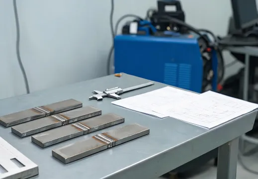 Welding test coupon review bench
