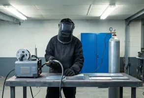 MIG welder for fabrication production